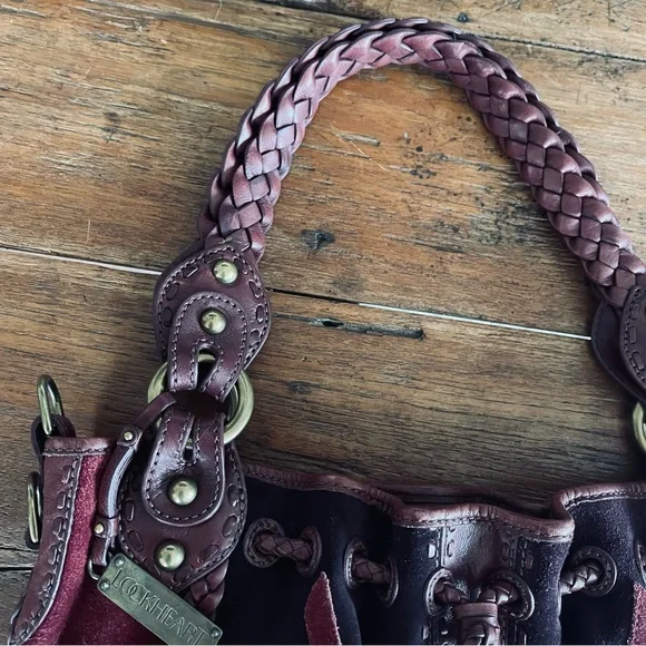 Lockheart Large Floral Suede Shoulder Bag - Picture 12 of 14